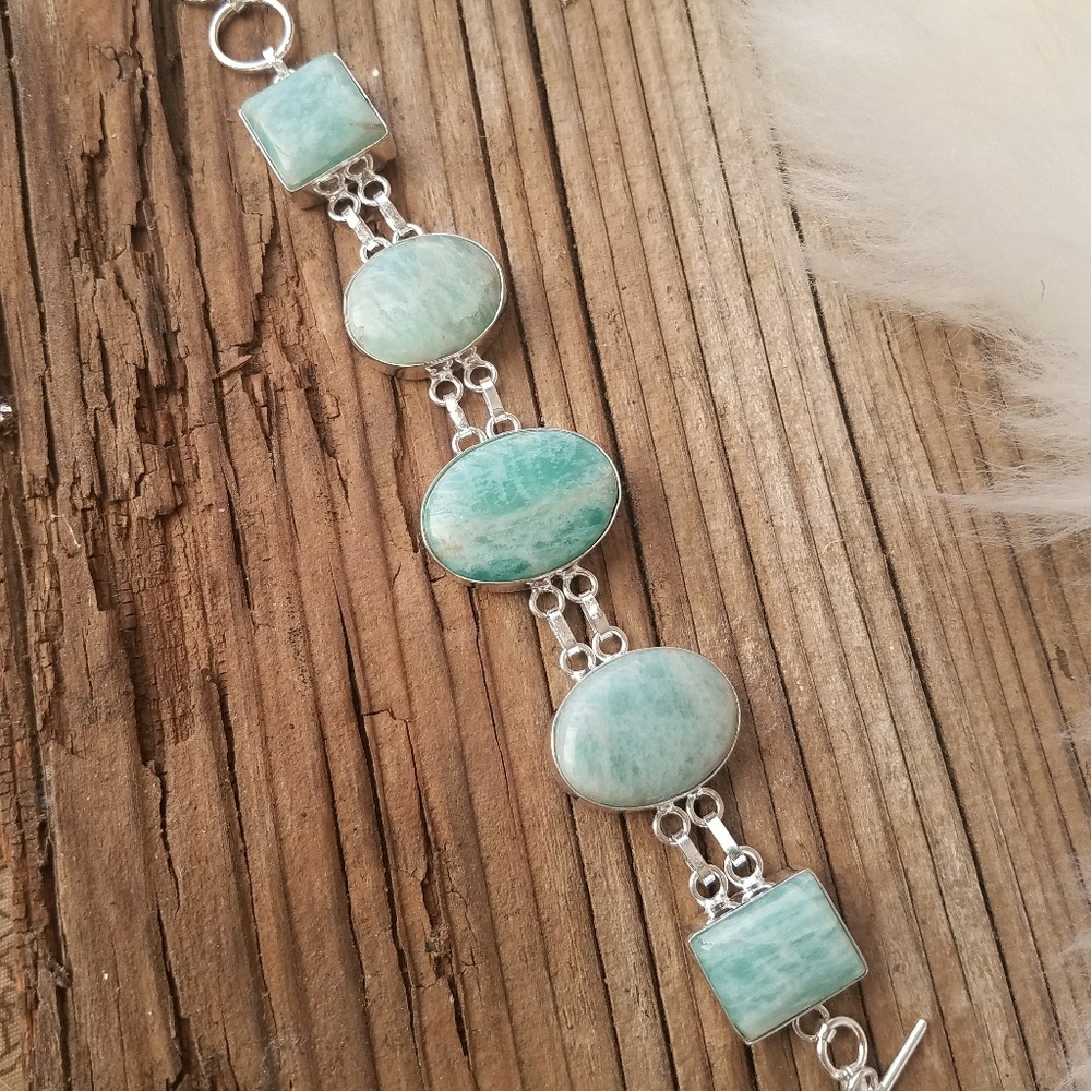 Amazonite handmade braclet